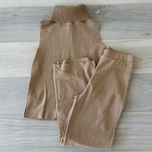 Zara Beige Co-Ord Pant & Top set